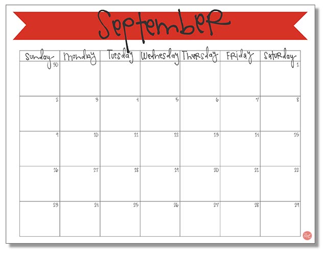 free printable september 2018 calendar