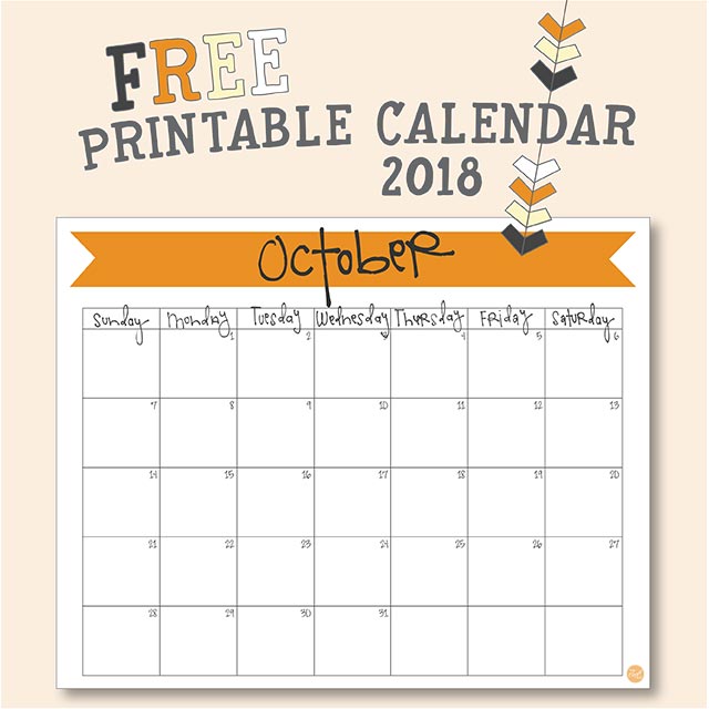 free printable calendar