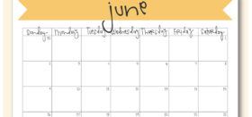 June 2019 Calendar