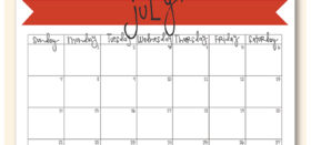 printable july calendar