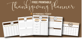 Free Printable Thanksgiving Planner :: 19 Printable Pages!