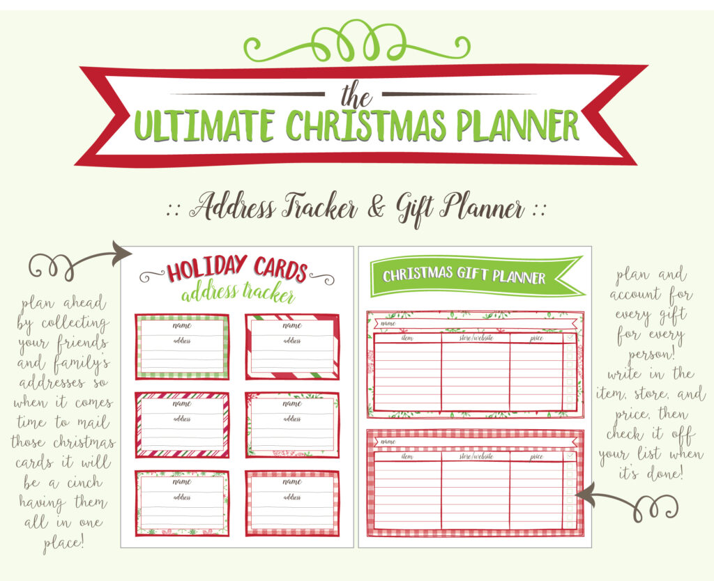 Free Printable Christmas Planner 26 Pages! Live Craft Eat