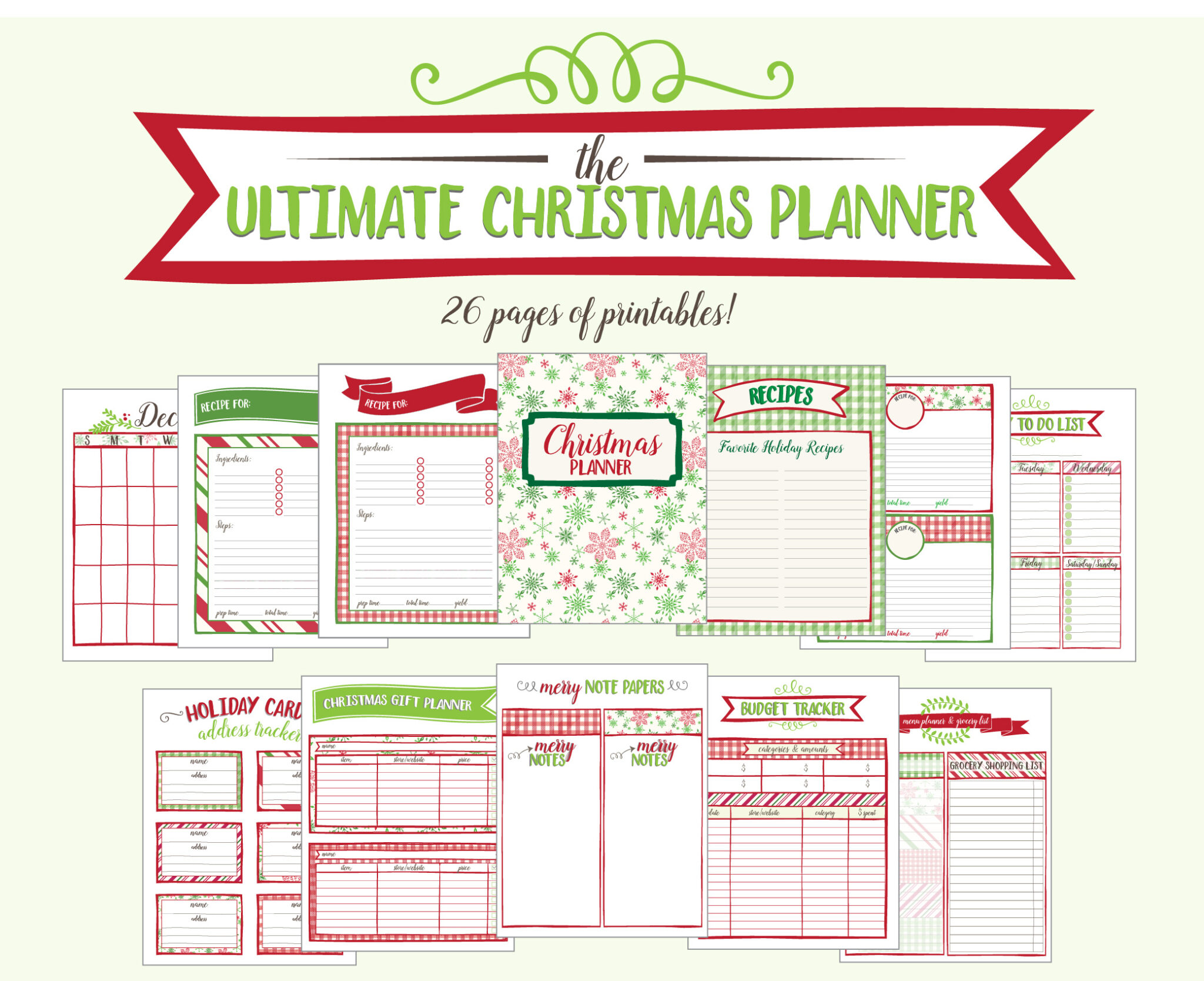 Christmas Planner Printables Free