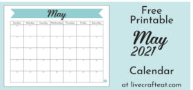 Free Printable Monthly Calendar :: May 2021