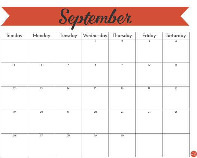 September 2021 monthly calendar :: free printable 8.5"x11" calendar