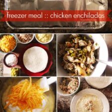 freezer meal :: chicken enchiladas-image