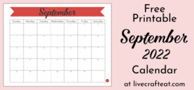 Free Printable Monthly Calendar :: September 2022