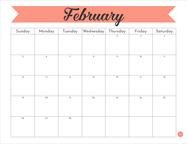 February 2023 Monthly Calendar :: Free Printable PDF!