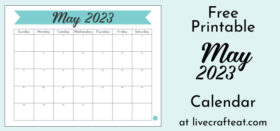 Free Printable May 2023 Calendar