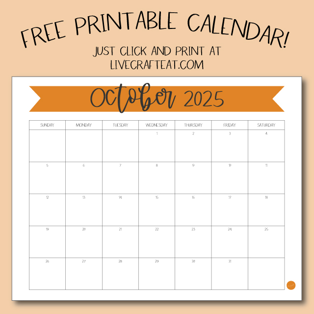 Free Printable Calendar :: October 2025