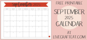 Free September 2025 Calendar to download and print!