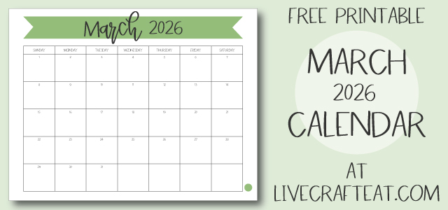 March 2026 Free Printable Calendar